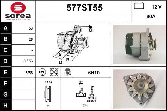 STARTCAR 577ST55 - Генератор avtolavka.club