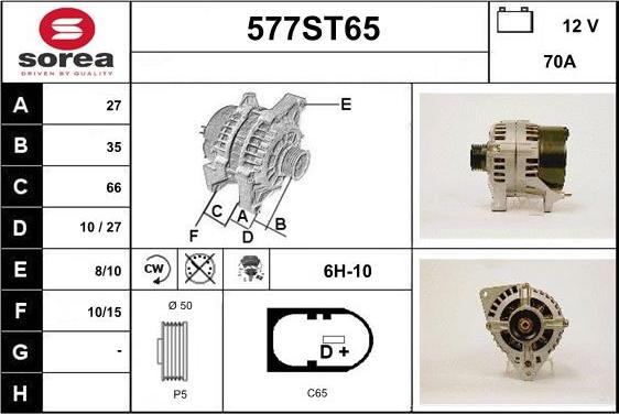 STARTCAR 577ST65 - Генератор avtolavka.club