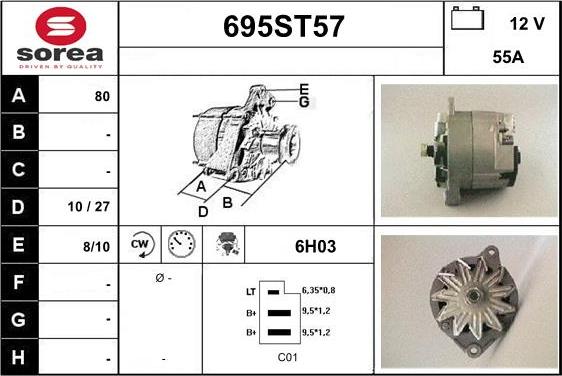 STARTCAR 695ST57 - Генератор avtolavka.club