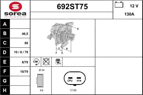 STARTCAR 692ST75 - Генератор avtolavka.club