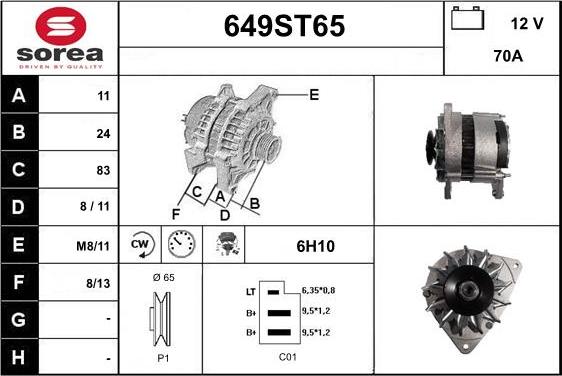 STARTCAR 649ST65 - Генератор avtolavka.club