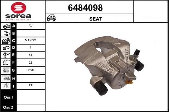 STARTCAR 6484098 - Гальмівний супорт avtolavka.club