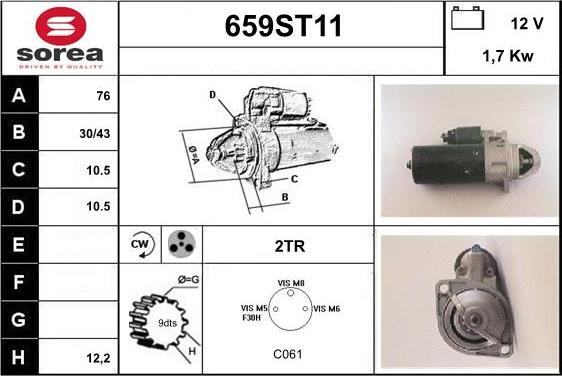 STARTCAR 659ST11 - Стартер avtolavka.club