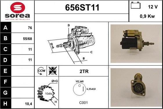 STARTCAR 656ST11 - Стартер avtolavka.club