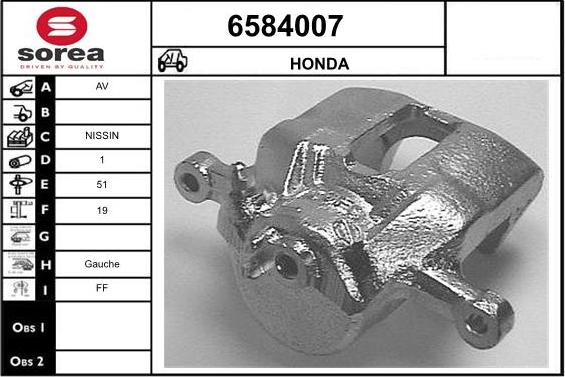 STARTCAR 6584007 - Гальмівний супорт avtolavka.club