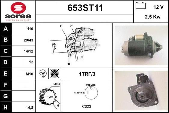 STARTCAR 653ST11 - Стартер avtolavka.club