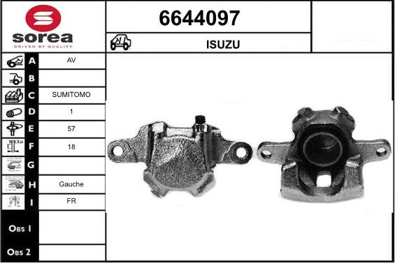 STARTCAR 6644097 - Гальмівний супорт avtolavka.club