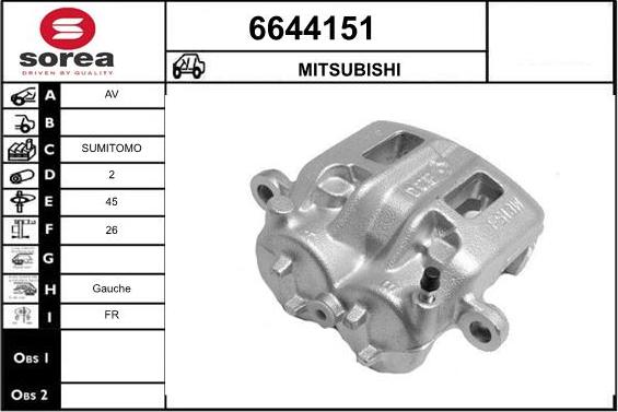 STARTCAR 6644151 - Гальмівний супорт avtolavka.club