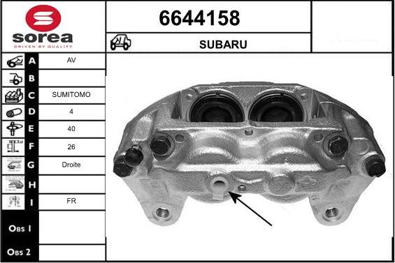 STARTCAR 6644158 - Гальмівний супорт avtolavka.club