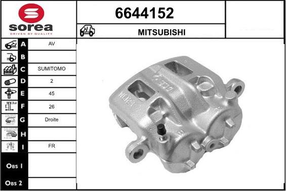 STARTCAR 6644152 - Гальмівний супорт avtolavka.club