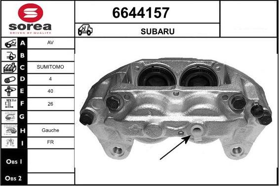 STARTCAR 6644157 - Гальмівний супорт avtolavka.club