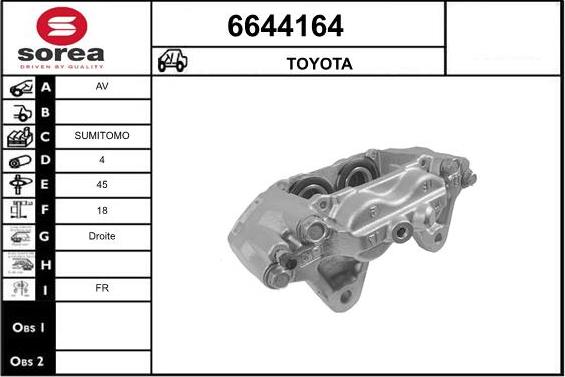 STARTCAR 6644164 - Гальмівний супорт avtolavka.club