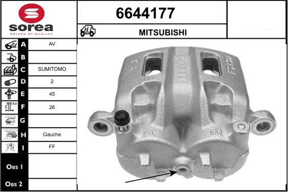 STARTCAR 6644177 - Гальмівний супорт avtolavka.club