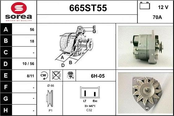 STARTCAR 665ST55 - Генератор avtolavka.club