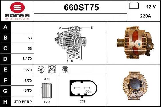 STARTCAR 660ST75 - Генератор avtolavka.club