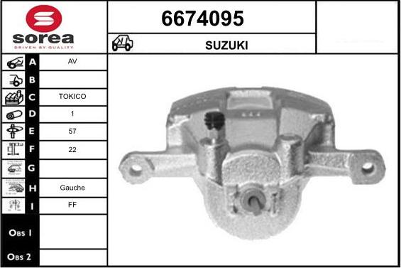 STARTCAR 6674095 - Гальмівний супорт avtolavka.club