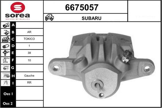 STARTCAR 6675057 - Гальмівний супорт avtolavka.club