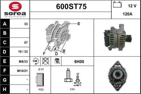 STARTCAR 600ST75 - Генератор avtolavka.club