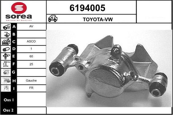 STARTCAR 6194005 - Гальмівний супорт avtolavka.club