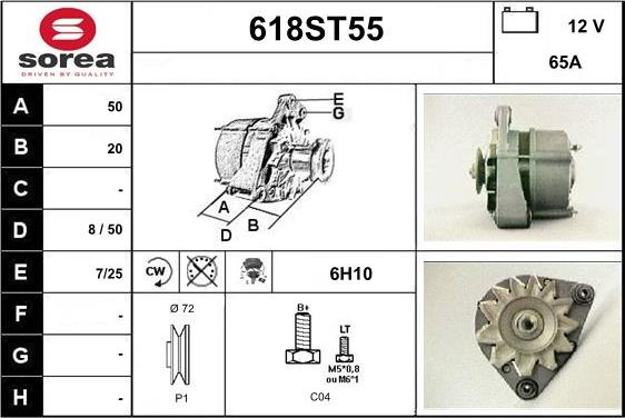 STARTCAR 618ST55 - Генератор avtolavka.club