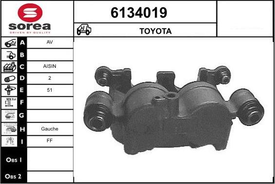 STARTCAR 6134019 - Гальмівний супорт avtolavka.club