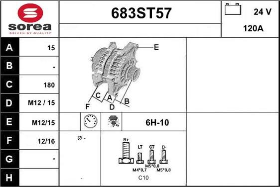 STARTCAR 683ST57 - Генератор avtolavka.club