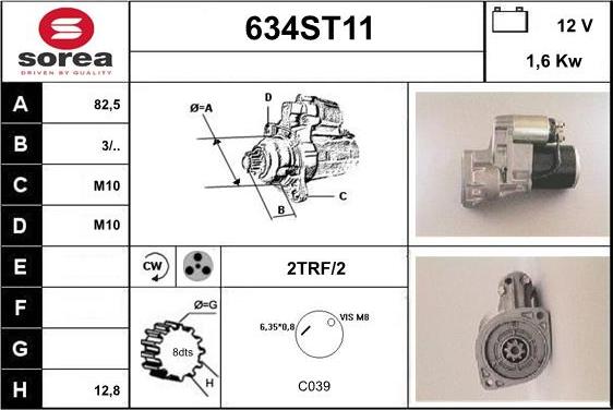 STARTCAR 634ST11 - Стартер avtolavka.club