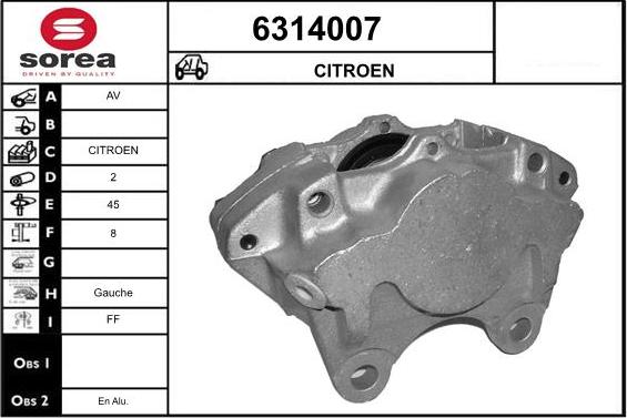 STARTCAR 6314007 - Гальмівний супорт avtolavka.club