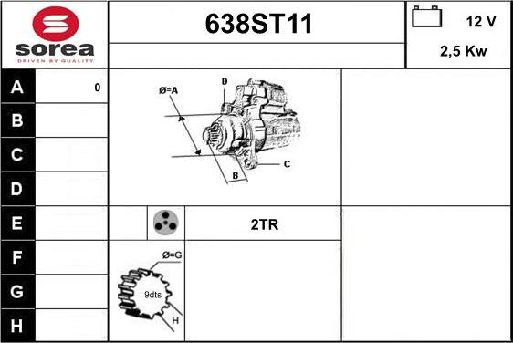 STARTCAR 638ST11 - Стартер avtolavka.club