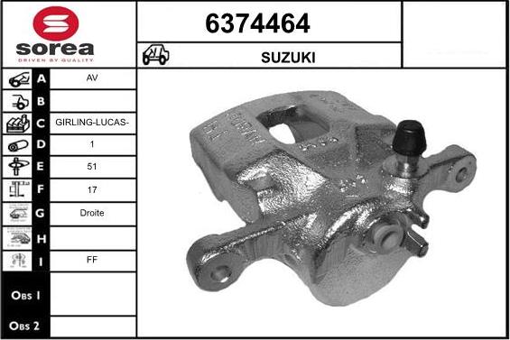 STARTCAR 6374464 - Гальмівний супорт avtolavka.club