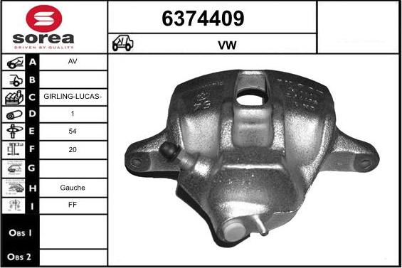 STARTCAR 6374409 - Гальмівний супорт avtolavka.club