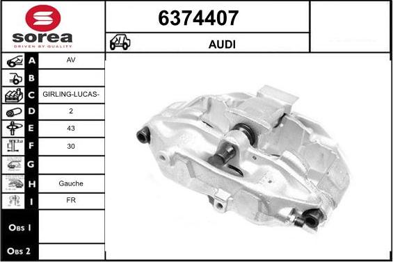 STARTCAR 6374407 - Гальмівний супорт avtolavka.club