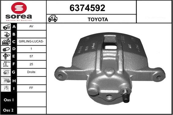 STARTCAR 6374592 - Гальмівний супорт avtolavka.club