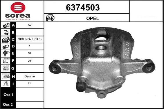 STARTCAR 6374503 - Гальмівний супорт avtolavka.club