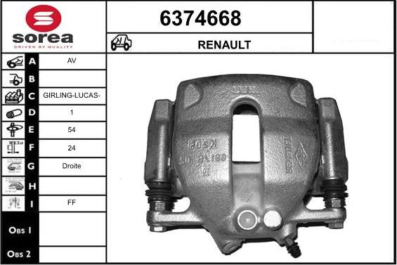 STARTCAR 6374668 - Гальмівний супорт avtolavka.club