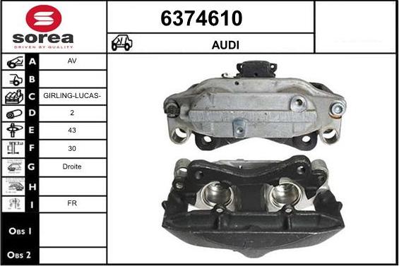 STARTCAR 6374610 - Гальмівний супорт avtolavka.club