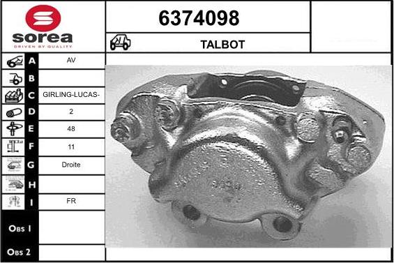 STARTCAR 6374098 - Гальмівний супорт avtolavka.club