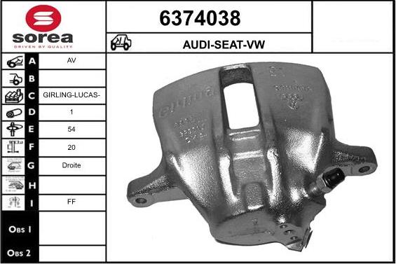 STARTCAR 6374038 - Гальмівний супорт avtolavka.club