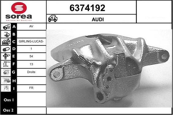 STARTCAR 6374192 - Гальмівний супорт avtolavka.club