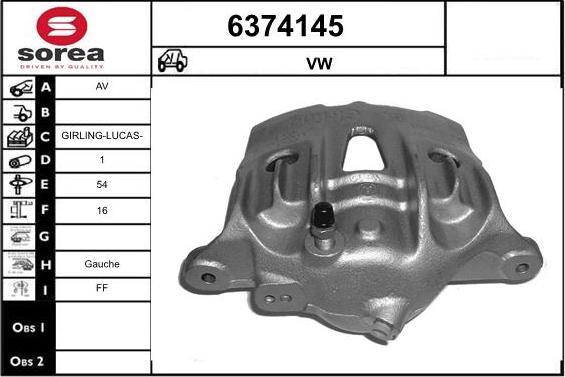 STARTCAR 6374145 - Гальмівний супорт avtolavka.club