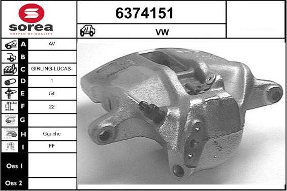 STARTCAR 6374151 - Гальмівний супорт avtolavka.club