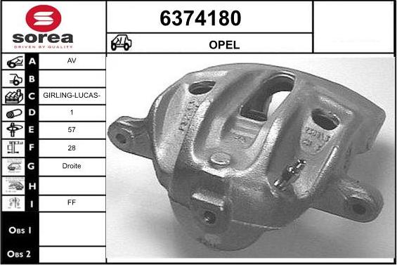 STARTCAR 6374180 - Гальмівний супорт avtolavka.club