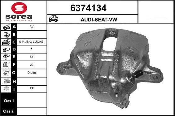 STARTCAR 6374134 - Гальмівний супорт avtolavka.club