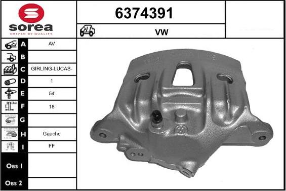 STARTCAR 6374391 - Гальмівний супорт avtolavka.club