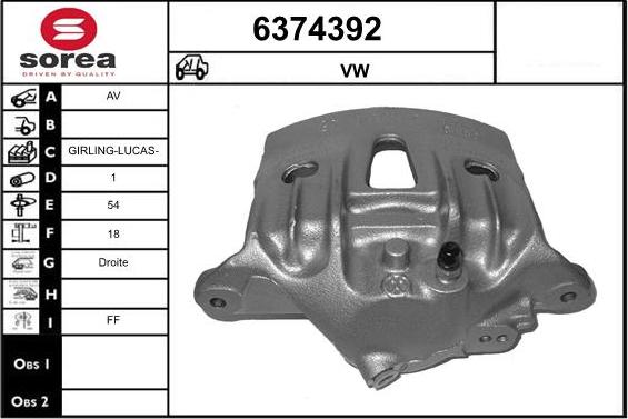 STARTCAR 6374392 - Гальмівний супорт avtolavka.club