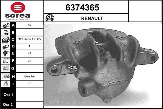 STARTCAR 6374365 - Гальмівний супорт avtolavka.club