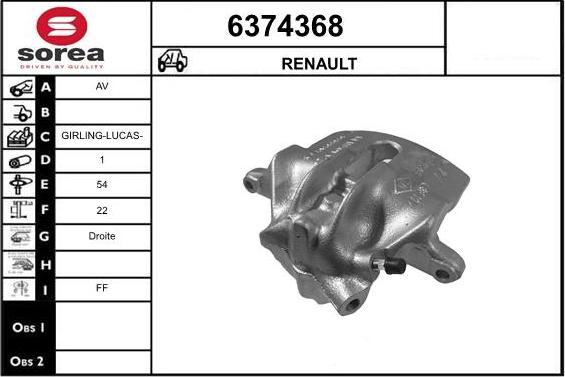 STARTCAR 6374368 - Гальмівний супорт avtolavka.club