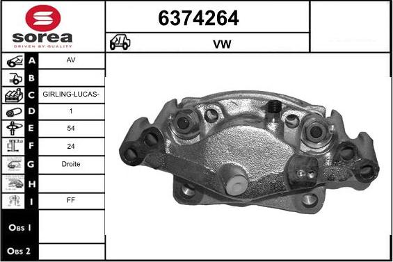 STARTCAR 6374264 - Гальмівний супорт avtolavka.club