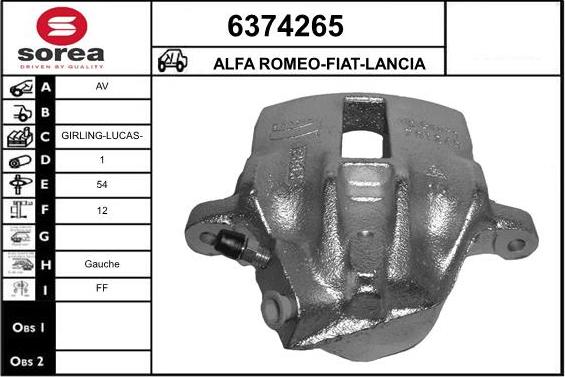 STARTCAR 6374265 - Гальмівний супорт avtolavka.club