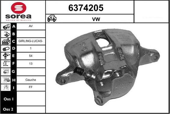 STARTCAR 6374205 - Гальмівний супорт avtolavka.club